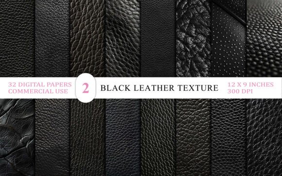 32 Black Leather Textures for Bold, Sophisticated Design