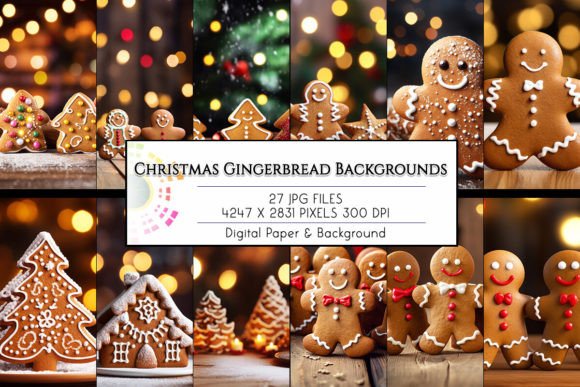 Christmas Gingerbread Backgrounds: A Designer's Holiday Toolkit