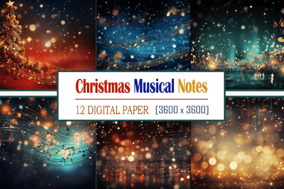 Christmas Musical Notes: A Festive Collection for Designers