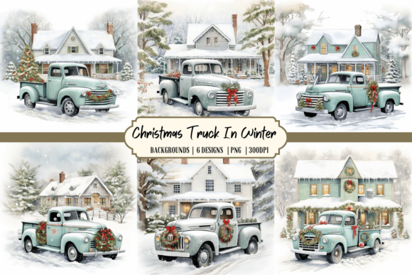 Christmas Truck in Winter Background: A Designer's Guide