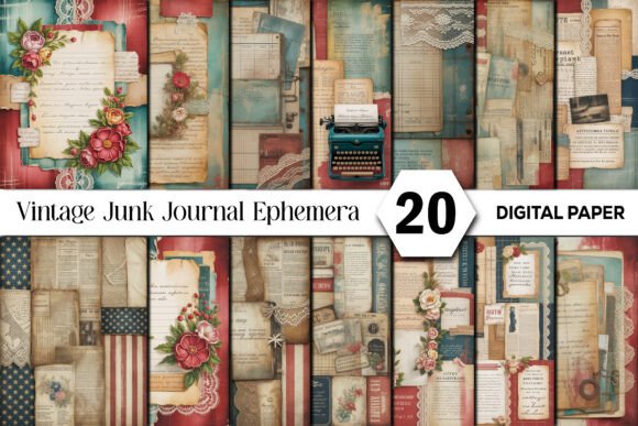Embracing the Aesthetic: The Timeless Appeal of Vintage Junk Journal Ephemera Backgrounds