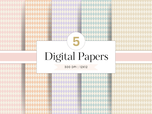 Pastel Harlequin Digital Papers: A Designer's Guide