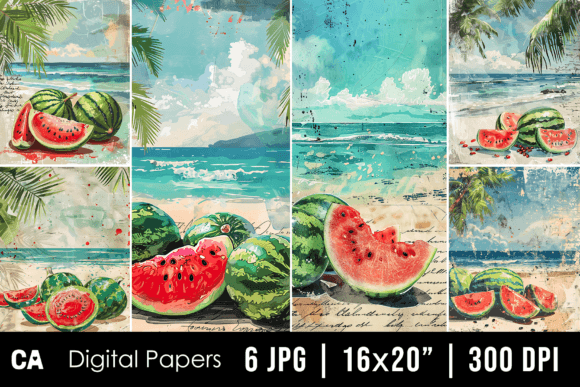 Vintage Watermelon Journal Pages: A Fresh Take on Classic Summer Style
