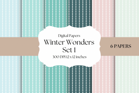 Winter Wonders Digital Papers: A Serene Palette for Modern Design